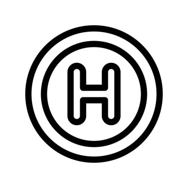 Hastane simgesinin vektör illüstrasyonu