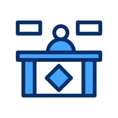 Resepsiyon Simgesi Vektör illüstrasyonu 