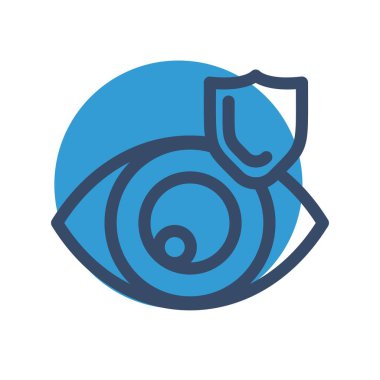 Göz simgesinin vektör illüstrasyonu 