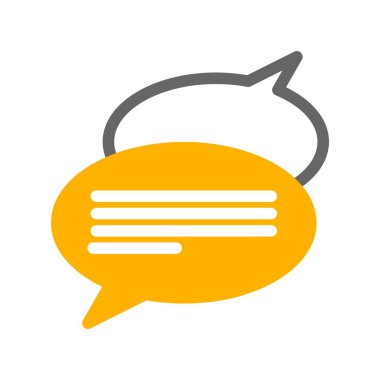  vektör Sohbeti düz biçim simgesi