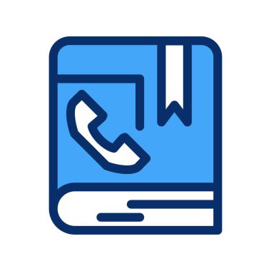 vektör iletişim kitabı simgesi   