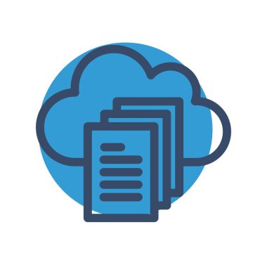 Vektör Belgesi düz biçim simgesi