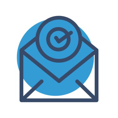 Vektör denetimi düz biçim simgesi