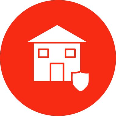 Ev simgesinin vektör illüstrasyonu 