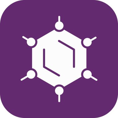 Atom simgesinin vektör illüstrasyonu 