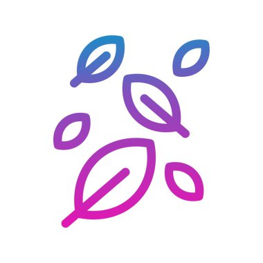 Yaprak simgesinin vektör illüstrasyonu 