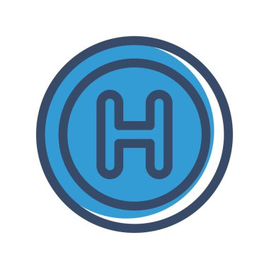 Hastane simgesinin vektör illüstrasyonu