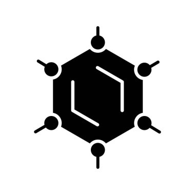 Atom simgesinin vektör illüstrasyonu 