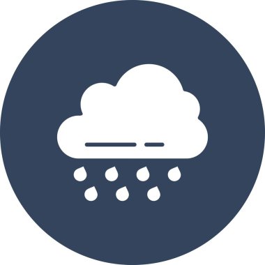 Bulut simgesinin vektör illüstrasyonu 