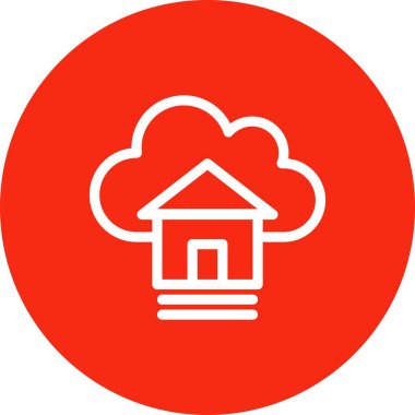  Vektör evi düz biçim simgesi