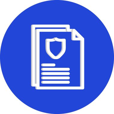 Vektör Belgesi düz biçim simgesi