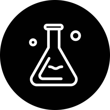 Vektör test tüpü simgesi 