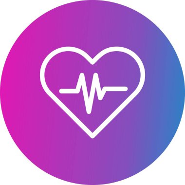 vektör kalp atışı simgesi 