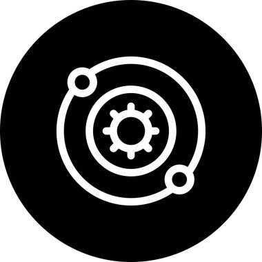 uzay simgesinin vektör illüstrasyonu 