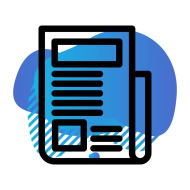 vektör haber kağıdı simgesi 