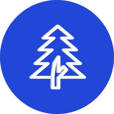 vektör çam biçimi simgesi