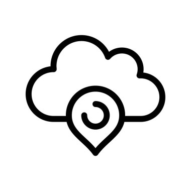 Vektör pin düz biçim simgesi