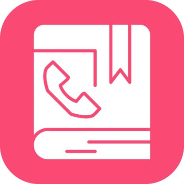 vektör iletişim kitabı simgesi   