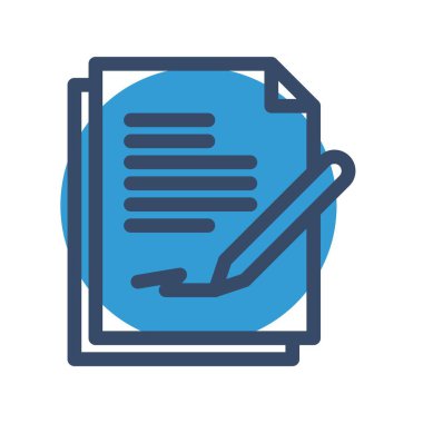 Vektör Belgesi düz biçim simgesi