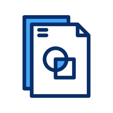  Dosya simgesinin vektör illüstrasyonu 