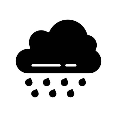 Bulut simgesinin vektör illüstrasyonu 