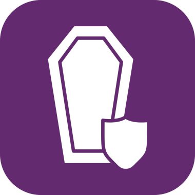 Tabut simgesinin vektör illüstrasyonu 