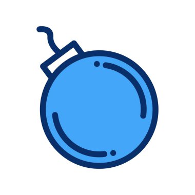 Bomba simgesinin vektör illüstrasyonu 