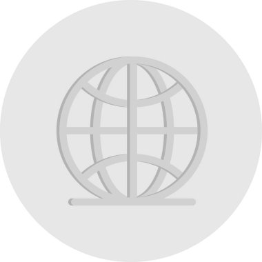 Vektör Dünya düz biçim simgesi