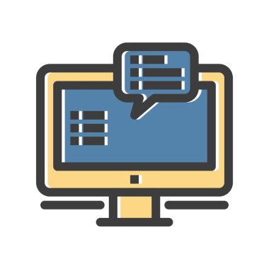 vektör grubu sohbet simgesi   