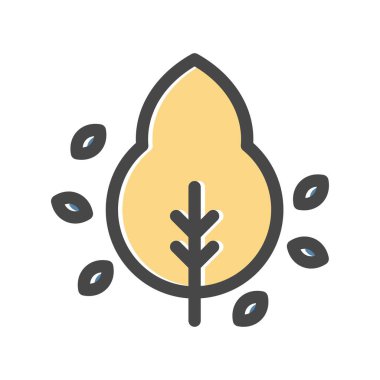 vektör ağacı düz biçim simgesi