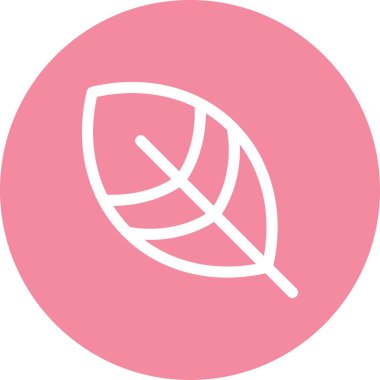 Yaprak simgesinin vektör illüstrasyonu