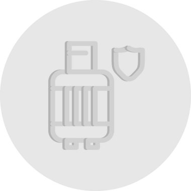 vektör gaz silindiri simgesi 