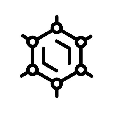 Atom simgesinin vektör illüstrasyonu 