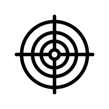 Hedef simgesinin vektör illüstrasyonu 