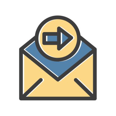  Sağ simgenin vektör illüstrasyonu