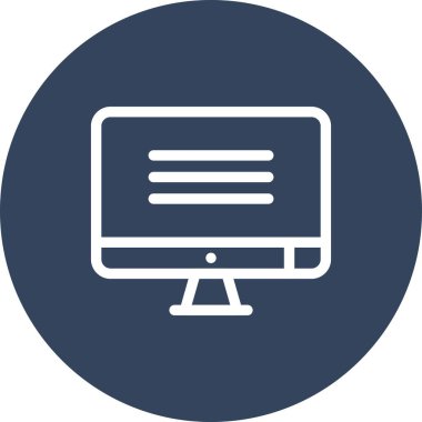 Lcd simgesinin vektör illüstrasyonu  