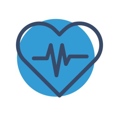 vektör kalp atışı simgesi 