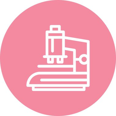  Mikroskop simgesinin vektör çizimi 