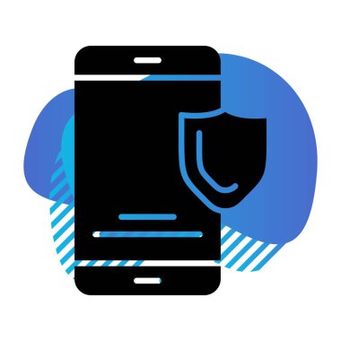 vektör smartphone düz biçim simgesi