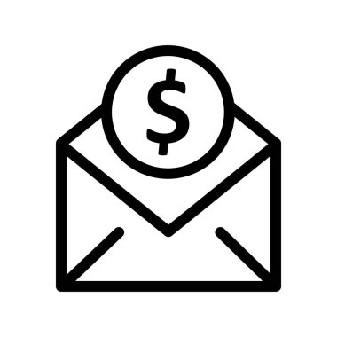 Para simgesinin vektör illüstrasyonu 