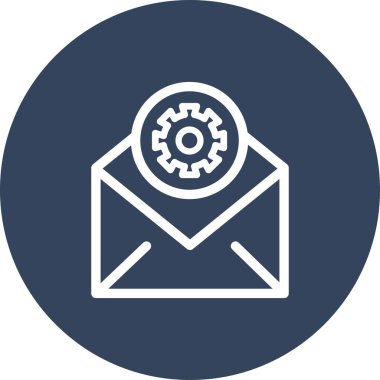  Simgeyi ayarlamanın vektör illüstrasyonu