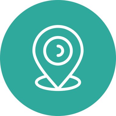 GPS simgesinin vektör illüstrasyonu 