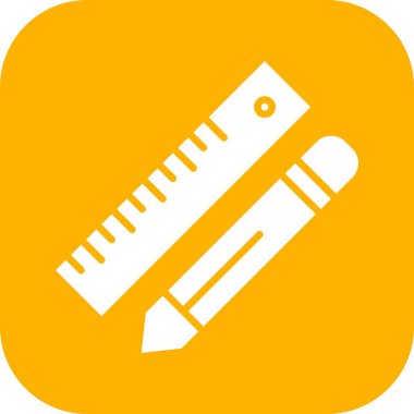 vektör kalem cetvel simgesi 