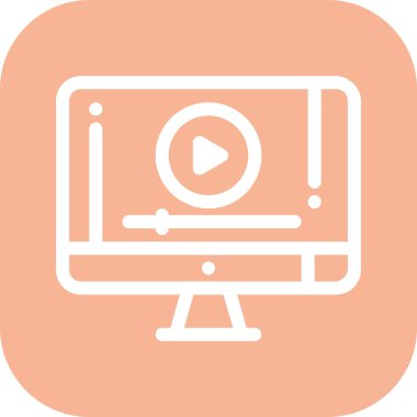 Lcd simgesinin vektör illüstrasyonu  