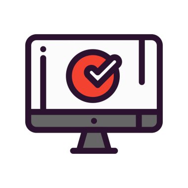 Lcd simgesinin vektör illüstrasyonu  