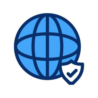 Dünya simgesinin vektör illüstrasyonu 