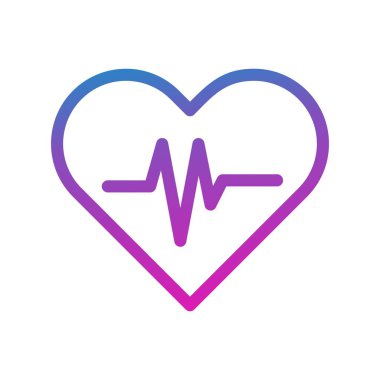 vektör kalp atışı simgesi 