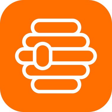 bal peteği simgesinin vektör illüstrasyonu