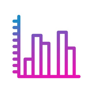 grafik simgesinin vektör illüstrasyonu 