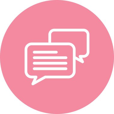  vektör Sohbeti düz biçim simgesi